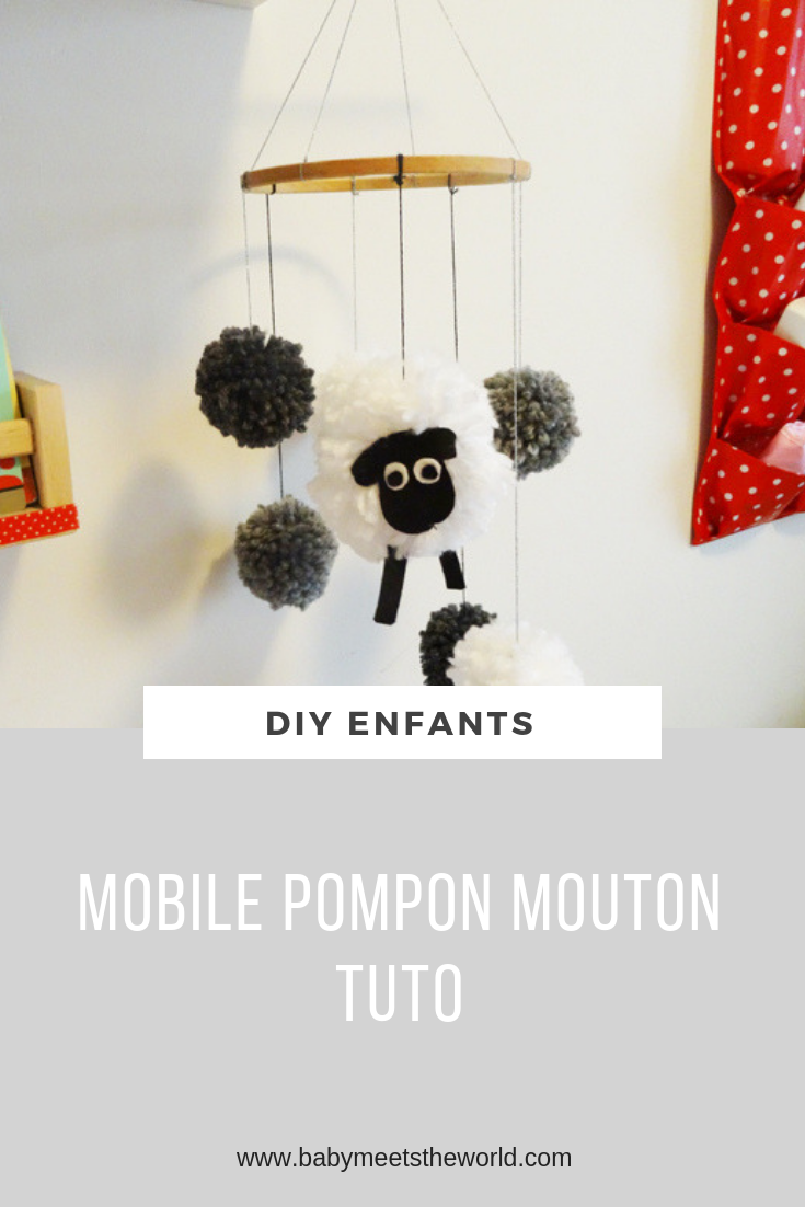 MOBILE POMPON MOUTON TUTO