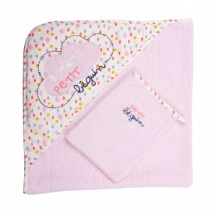 cape-et-gant-de-bain-bebe-fille-little-dream