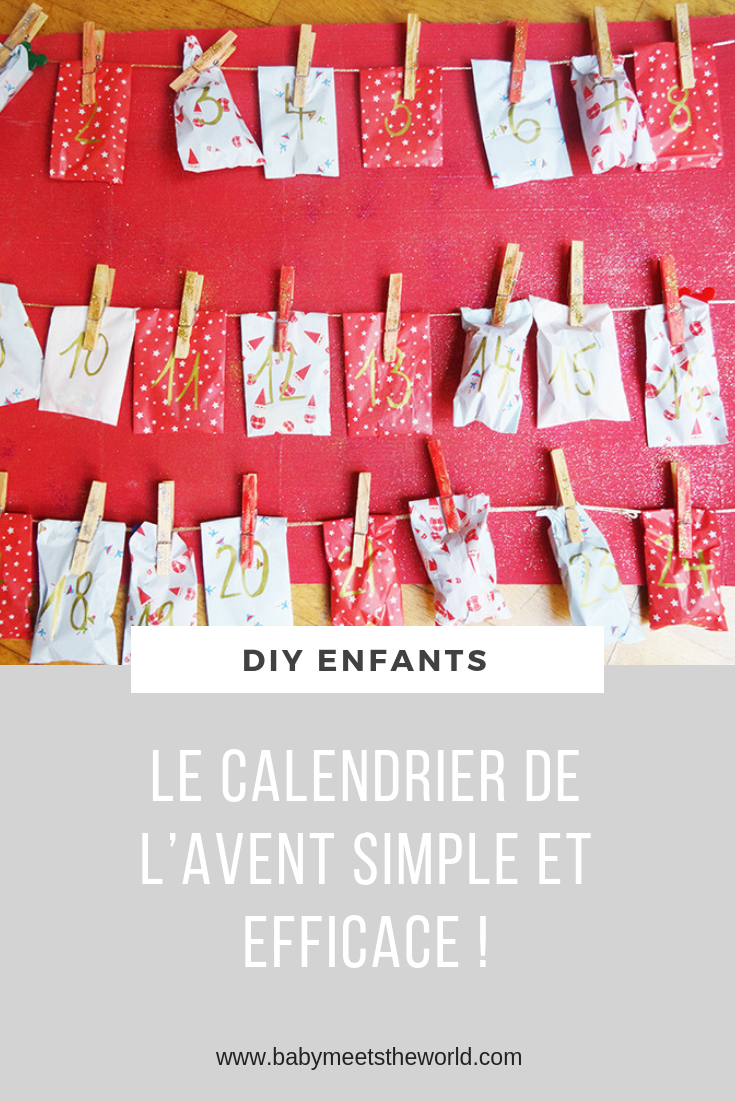 LE CALENDRIER DE L’AVENT SIMPLE ET EFFICACE !