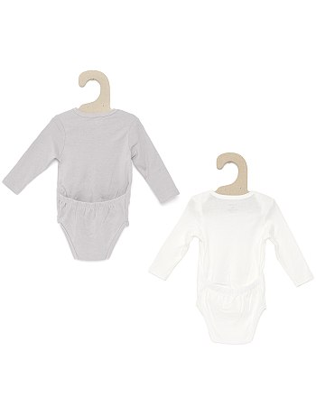 lot-de-2-bodies-coton-sans-pression--blanc-bebe-fille-tr516_1_fr2