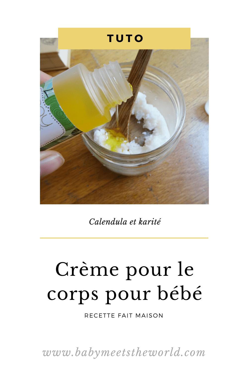 Crème pour le corps calendula et karité pour bébé