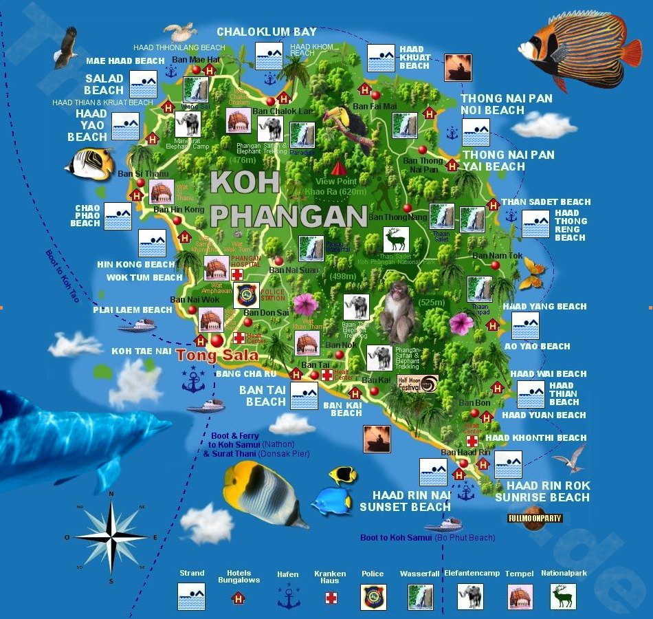 Mapa-de-koh-Phangan