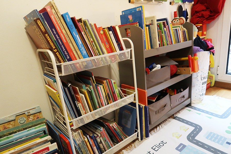 Livres dans chambre de 10m2 pour 2