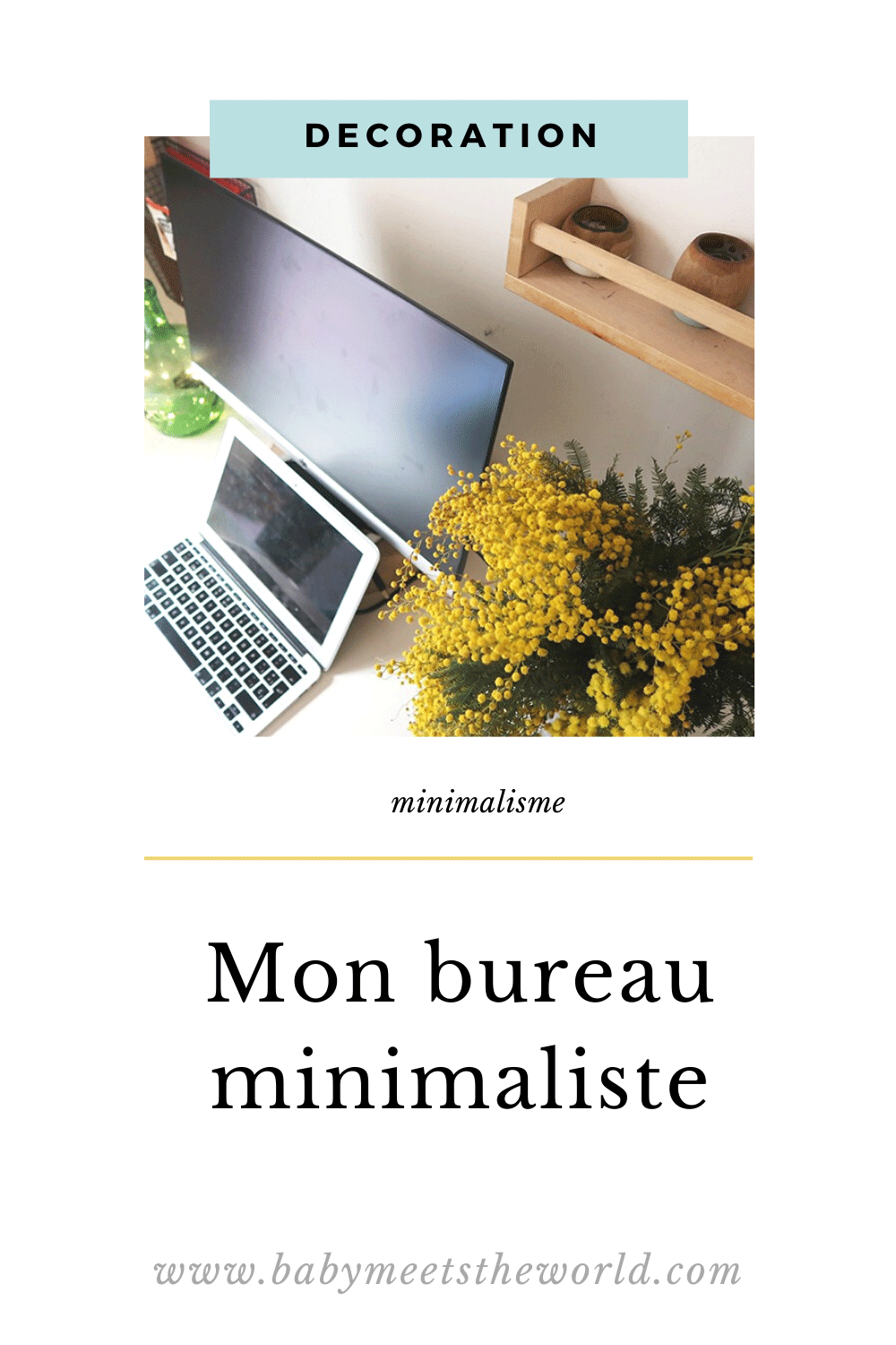 Mon bureau minimaliste