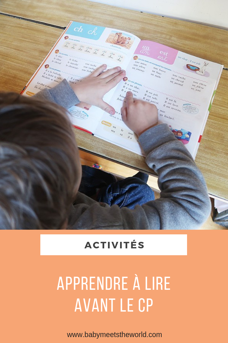 APPRENDRE À LIRE AVANT LE CP