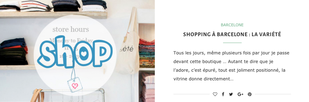 Shopping à Barcelone