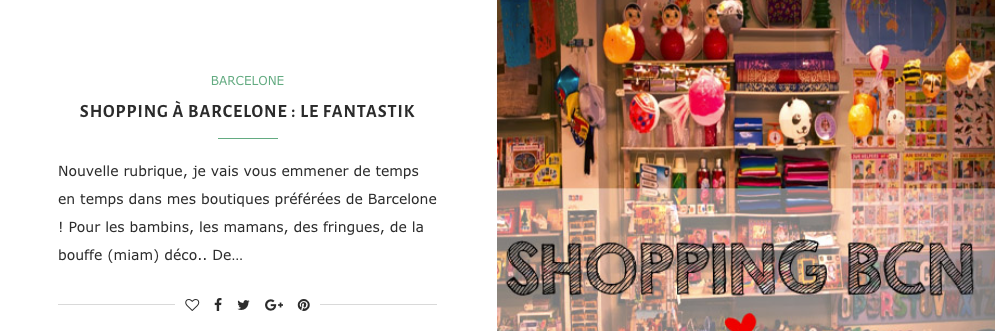 Shopping à Barcelone