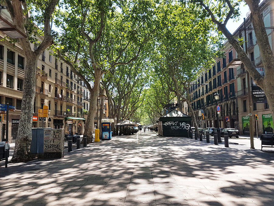 Barcelone en photo pendant la pandemie