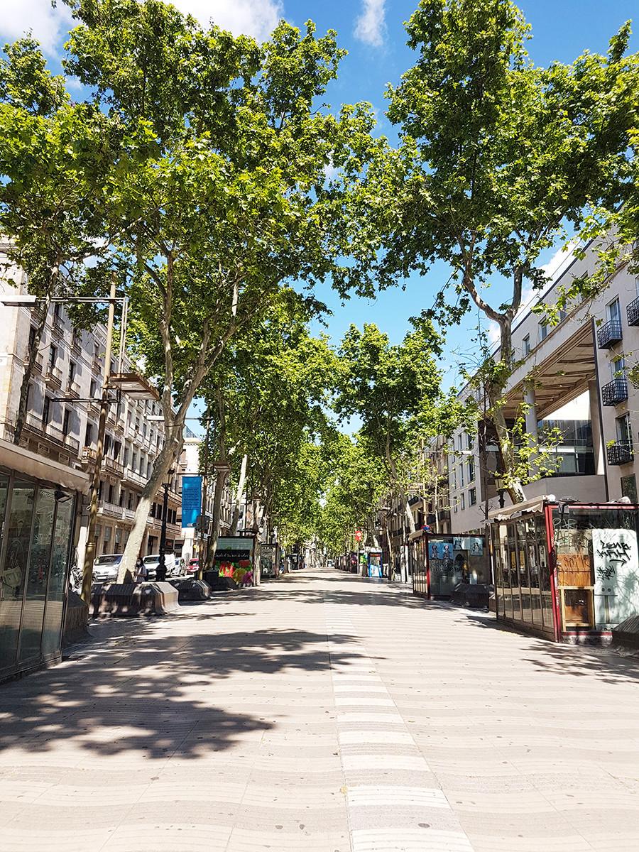 Barcelone en photo pendant la pandemie