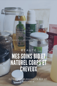 Ma routine bio mes produits soins pour le corps et visage