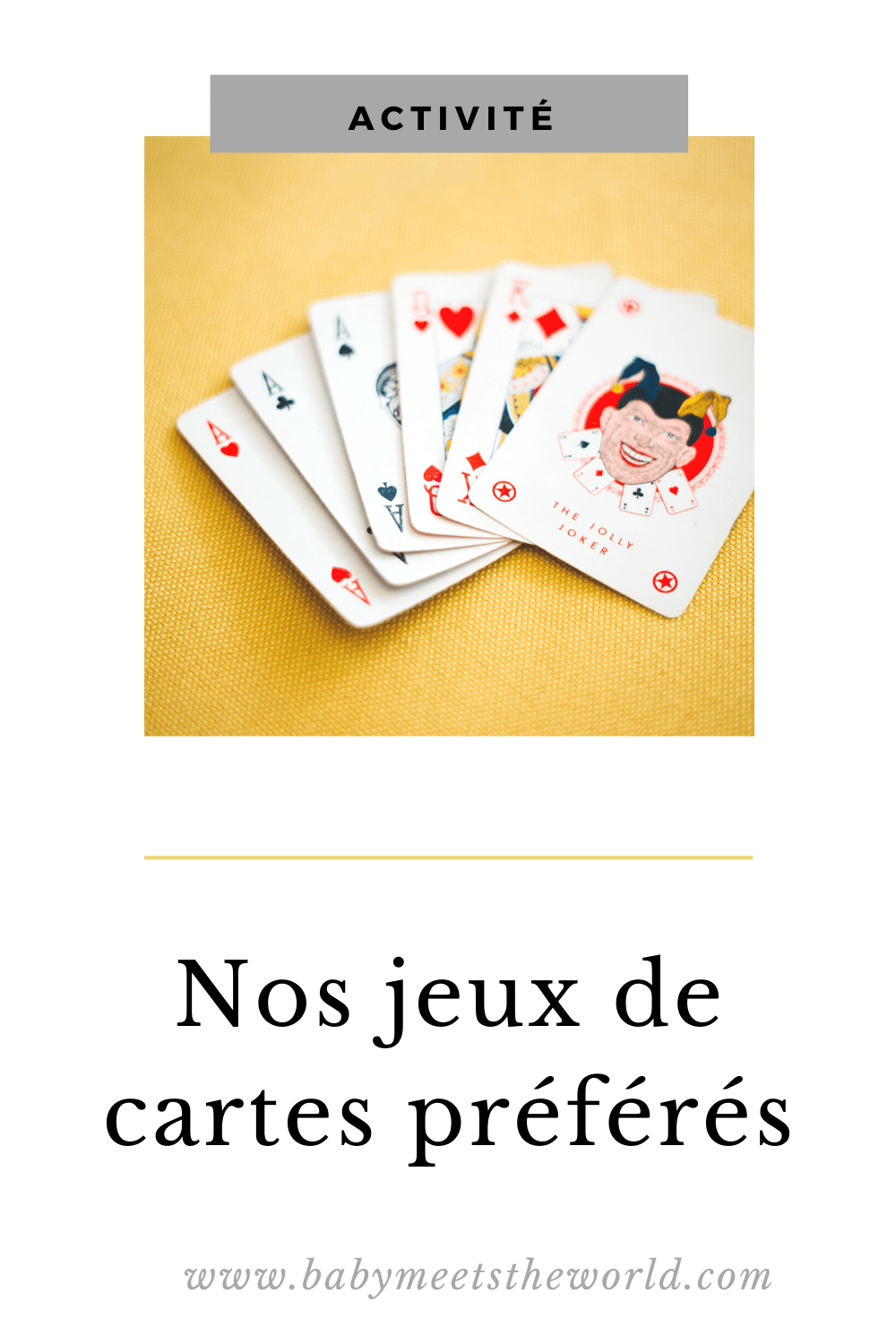 Nos jeux de cartes préférés