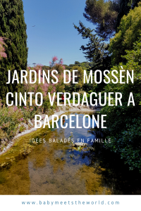 Jardins de Mossèn Cinto Verdaguer barcelone