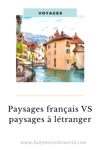 paysages français vs paysages à l'étranger