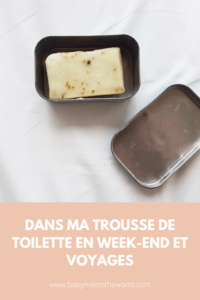 avoir une trousse de toilette minimaliste en voyages