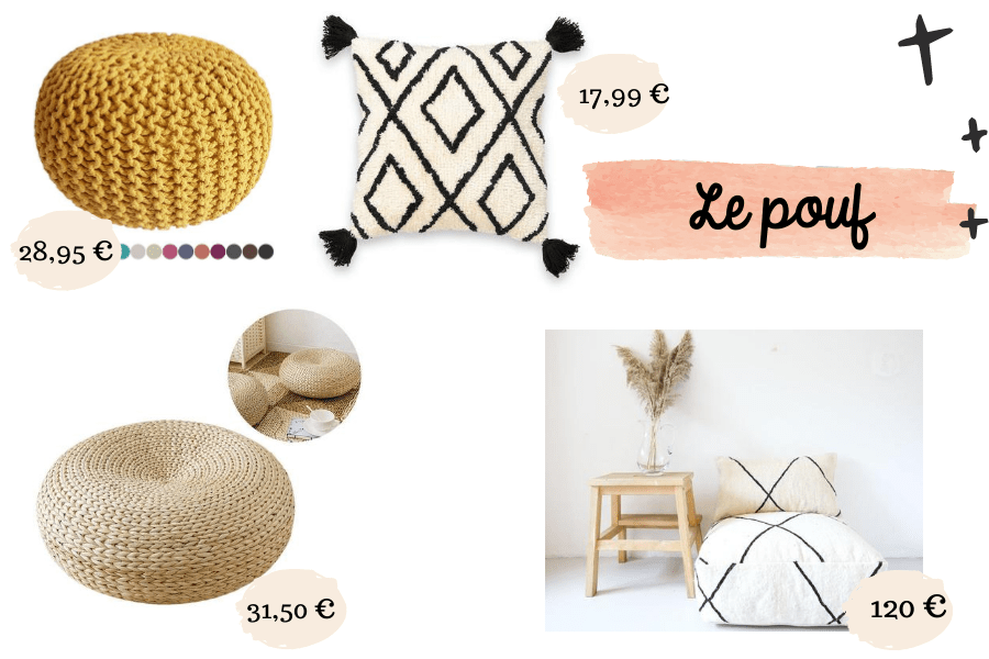 pouf pour inspiration maison campagne