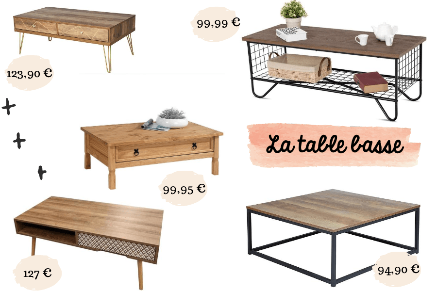 table basse maison campagne