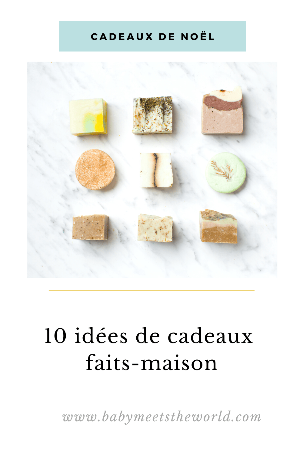 10 idées de cadeaux faits maison pour Noël