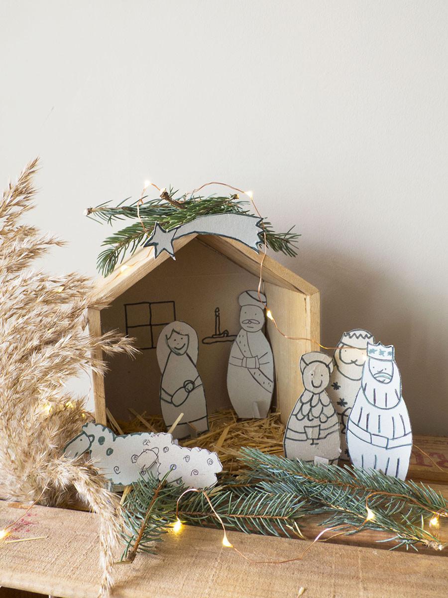 crèche de noel fait maison DIY