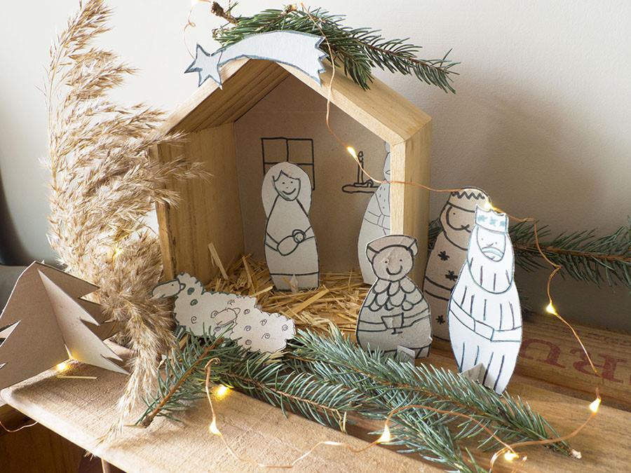 crèche fait maison noel