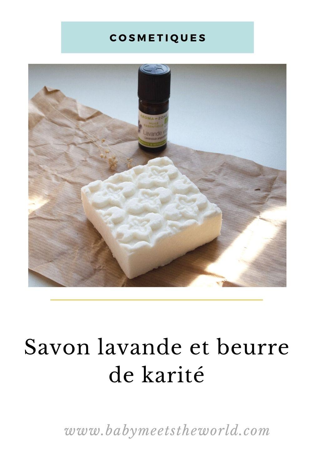 recette de savon lavande et beurre de karité