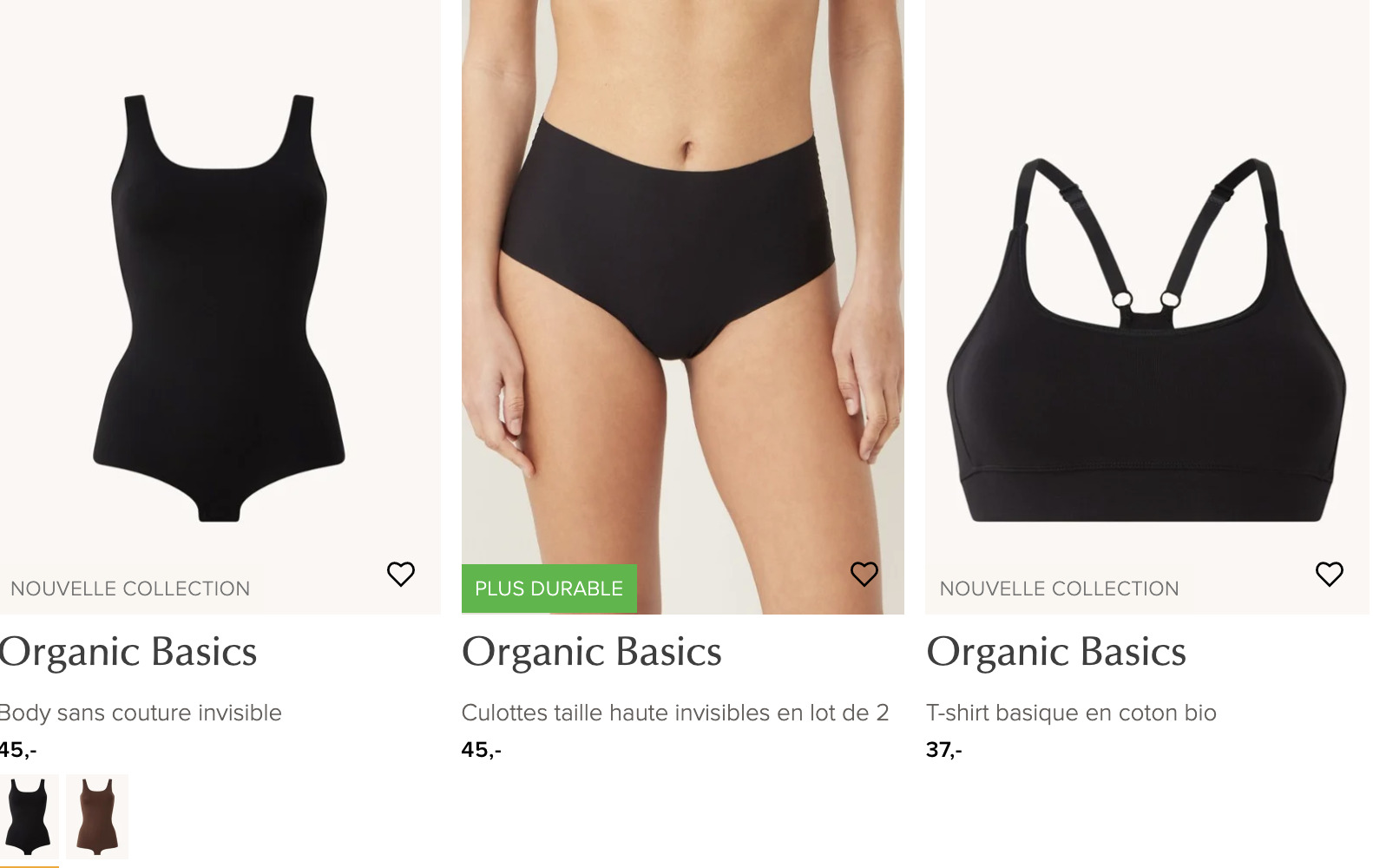 organics basics essentiels